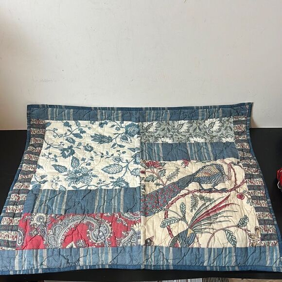 Pottery Barn Florrella Patchwork Quilted sham - Picture 1 of 8